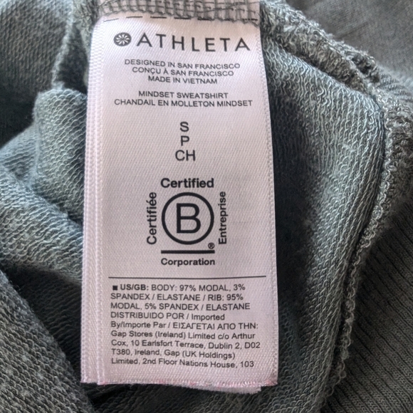 Athleta Mindset Sweater Bali Green Women's Small - Picture 7 of 7